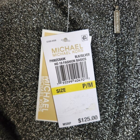 Michael Kors Silver Metallic Evening Dress NWT SZ P/M - Picture 10 of 12